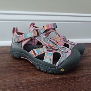 Keen Shoes Youth Girls Size 1 Pink Rainbow Newport H2 Hike Water Waterproof